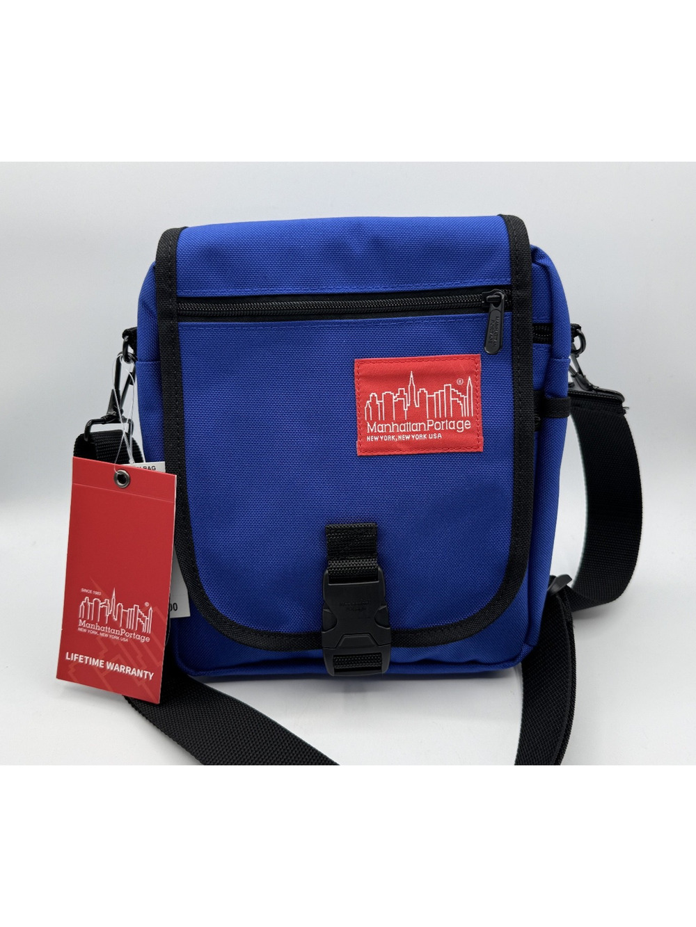 Manhattan Portage Urban Bag, Royal Blue w/Adjustable Strap Crossbody Unisex